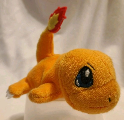 Charmander Pokemon Tomy Beanie Sdraiato 5" Peluche Giappone Giocattolo - Foto 8 di 10