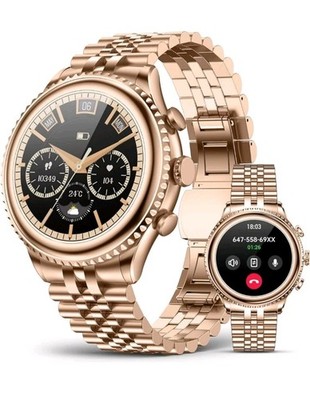 Smart Watch for Men, Rotating Dial (Axe-Cut Bezel) Smartwatch, 1
