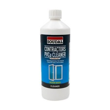 PVC Window Door Solvent Cleaner 1L Soudal Professional UPVC Frames Plastic Trims