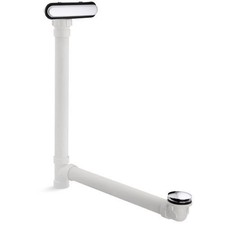 Kohler Clearflow Slotted Bath Drain Polished Chrome with Overflow Plate New