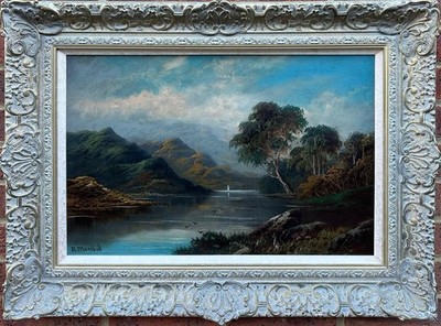 Robert Angelo Kittermaster Marshall : Landscape , Oil On Board , Signed
