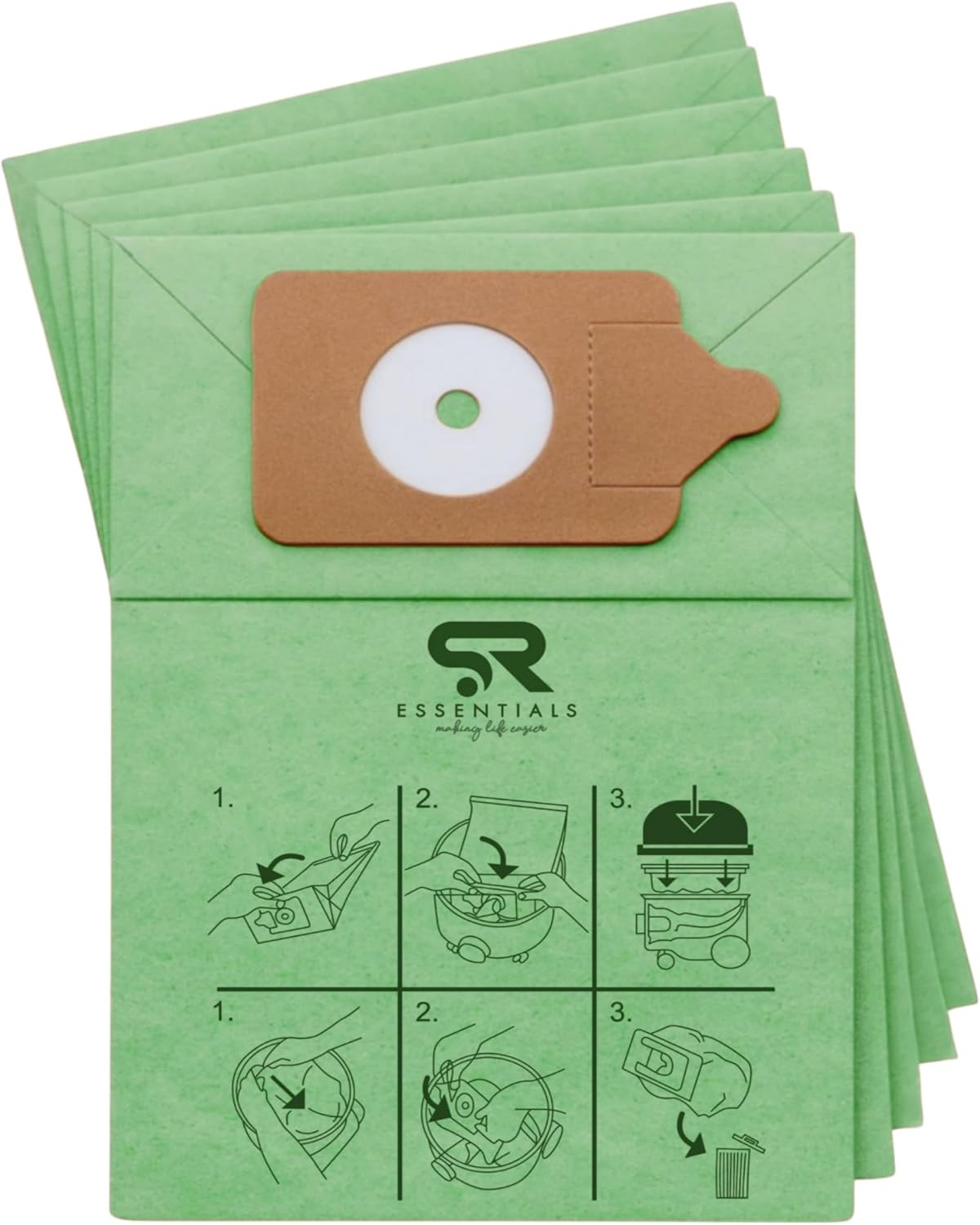 5 Pack Henry Hoover Bags Double Layer Replacement for Numatic Henry Hetty