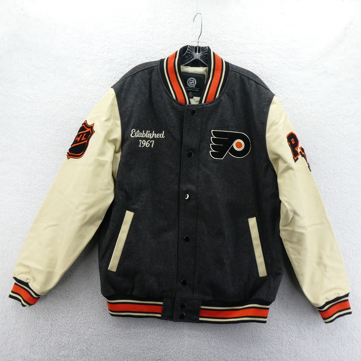 G-III Jacket Men Large Philadelphia Flyers NHL Varsity Vintage