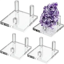 Rock Stands for Display Portable Acrylic Rock Display Holder Transparent Rock
