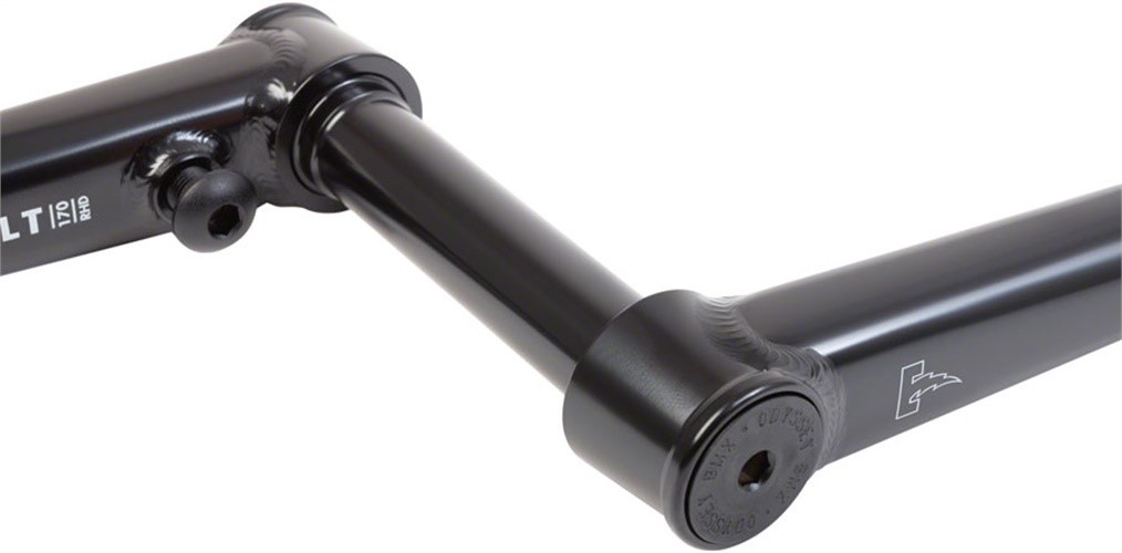 Odyssey Thunderbolt Crankset - 175mm, Left Hand Drive, Rust Proof Black