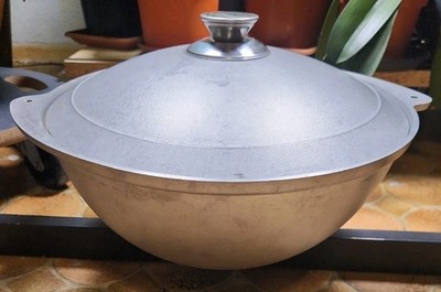 Kukmara Uzbek Cast Aluminum Kazan  ca.12 Liter Pilaf Plov Lagman Cookware