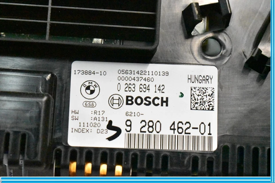 Cuadro de instrumentos velocímetro negro BMW 650i Gran Coupé 11-14 62109291394 OEM Foto 4 de 4