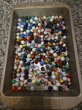 2 Ibs 12 Oz Assorted Vintage Glass Marbles - Lot #1