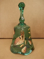 Fenton Partridge in a Pear Tree Glass Bell 1168/1500