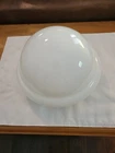 Art Deco Small Milkglass Light Fixture Flush To Ceiling