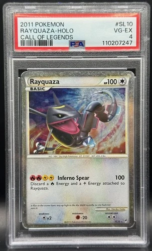 Pokemon TCG PSA 4 Rayquaza (Shiny) SL10 Call of Legends Holo *LOW POP*