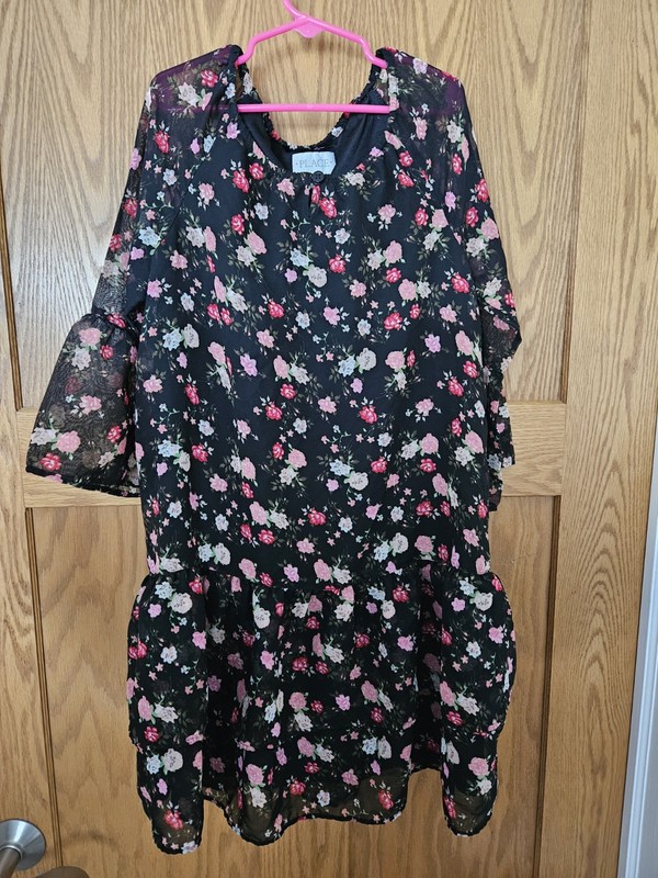 Children's Place Girls Floral Dress 10 12