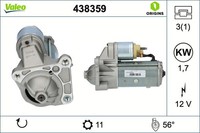 Anlasser Starter Valeo Origins - NEW O.E. Technologie 438359 FüR Renault 12V 1