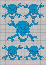 SKL2039PT Cross Bonz Skulls General Paint Mask/ Stencil Kit