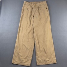 Quince Drapey Twill Pleated Trouser Baywood Tan Wide Leg Pants LB52312-DKBIZ01 8