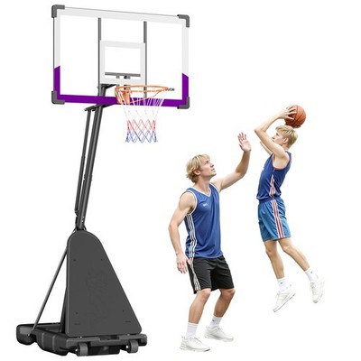 VEVOR Portable Basketball Stand 10 ft Height Adjustment Basketball Hoop
