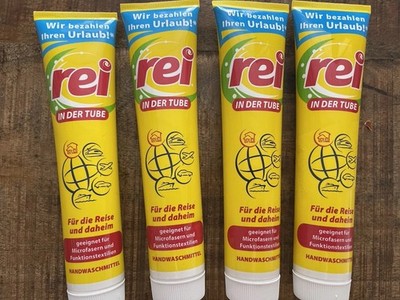 4 XXL Tuben Rei in der Tube 125ml -Handwäsche, Reise, Zuhause Neu  Waschmittel  