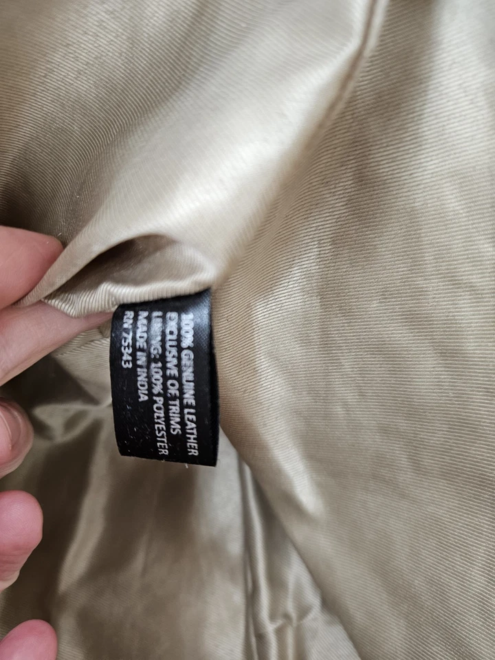 Bolsa de ombro nova com etiquetas feita na Índia tecido marrom a verde ombre couro genuíno, bolsa tote - Imagem 4 de 4