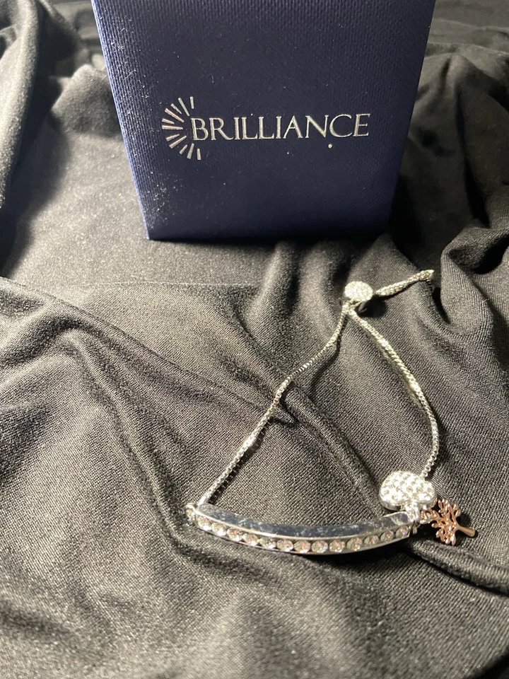 Pulsera Brillante "Familia" con Cristales de Swarovski Chapados en Plata Foto 2 de 4