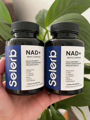2 Bottles Selerb Liposomal NAD+ for Men CoQ10 L-Carnitine L-Arginine  Supplement | eBay