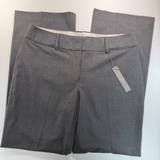LOFT Julie Straight Leg Trouser Dress Pant Gray New With Tag Size 12