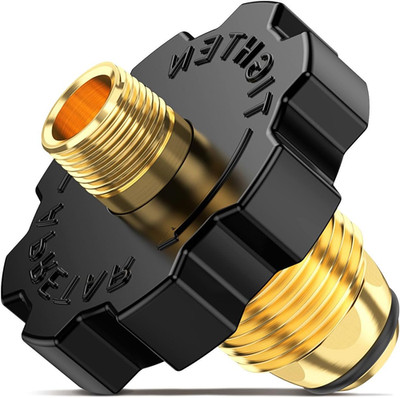 1PCS POL Propane Gas Tank Adapter Plug with Excess Flow to 1/4 Inch NPT Male Pip