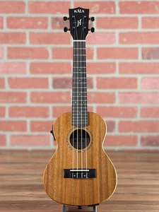 Kala James Hill Signature Tous les concerts d'Ahoganie Solid Ukulele (w/ EQ & Sac)