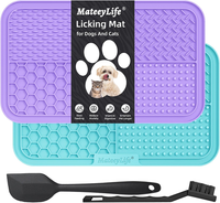 MateeyLife Schleckmatte Hund Gross,2 StüCk Leckmatte Hund Mit SaugnäPfen