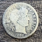 1902 O Barber Dime Silver Circulated United States 10C Coin