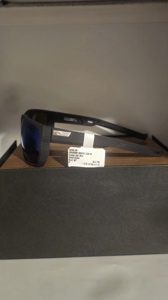 Óculos de Sol Costa Del Mar Santiago Net Preto Verde Espelho Polarizado 580G 63mm - Imagem 3 de 4