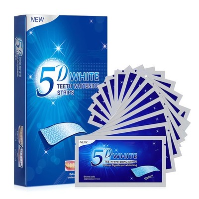 5D Teeth Whitening Strips Tooth Rapid Bleaching White Strips Teeth White AEI