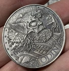 1 oz .999 Silver Coin Antiqued Norse god Odin crossing bridge Bifrost to ASGARD