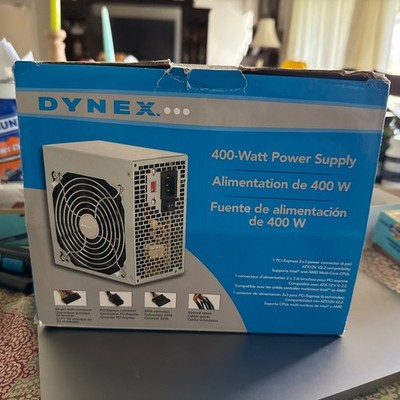 Dynex DX-400WPS 400W ATX Power Supply PSU   Boxed Untested PC Replacement Unit