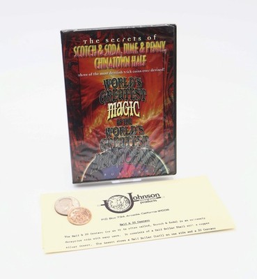 Half & 20 Centavo (Scotch & Soda) by Johnson Precision Magic Products with DVD