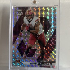 2025 Panini Mosaic White Camo Mosaic Prizm Brian Robinson Jr #143