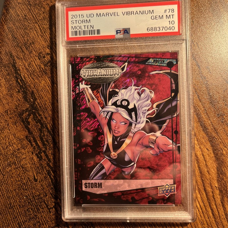 2015 Marvel Vibranium Molten #78 STORM #157/299 Graded PSA 10 GEM MINT💕💕💕💕