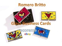 Romero Britto Glass Business Cards -- One Per Order Discontinued Romero Britto Glass Business Cards -- One Per Order Discontinued