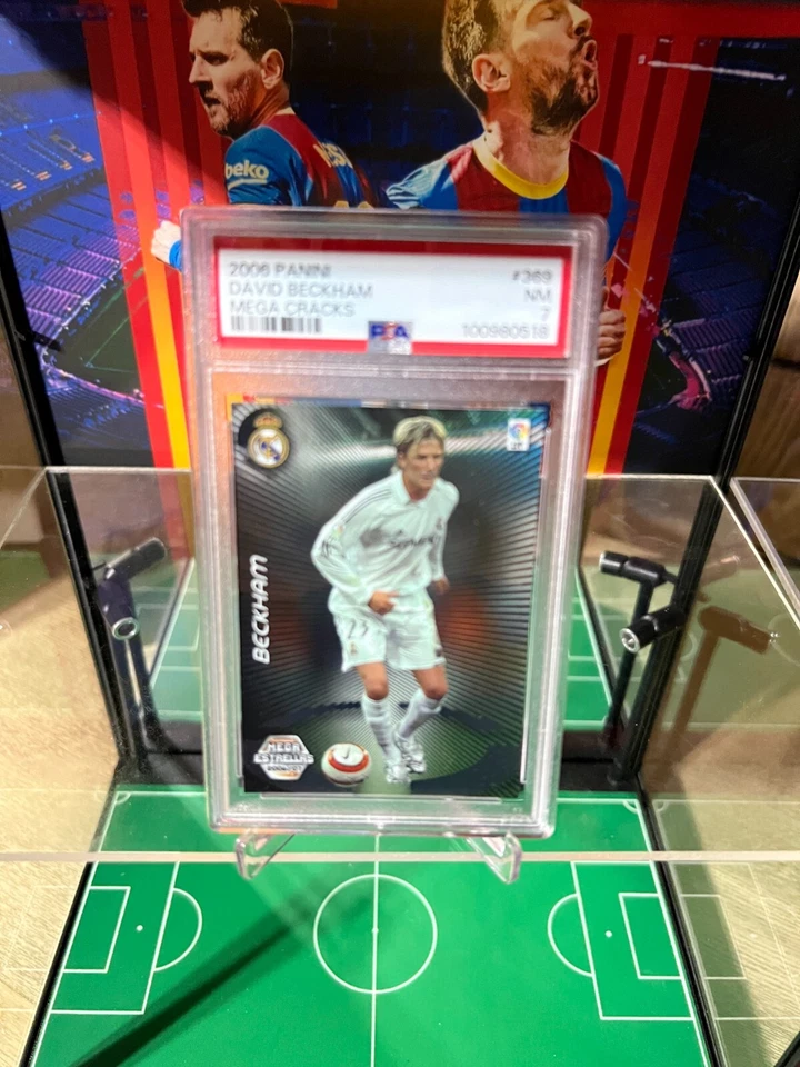 2006-07 Panini Megacracks MGK La Liga Mega Estrellas David Beckham #369 PSA 7 Foto 3 de 4