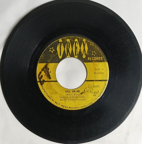 CALYPSO 45 HEAR The Draytons Two CALL ON ME - GOODBYE Trex VG- - Picture 2 of 4