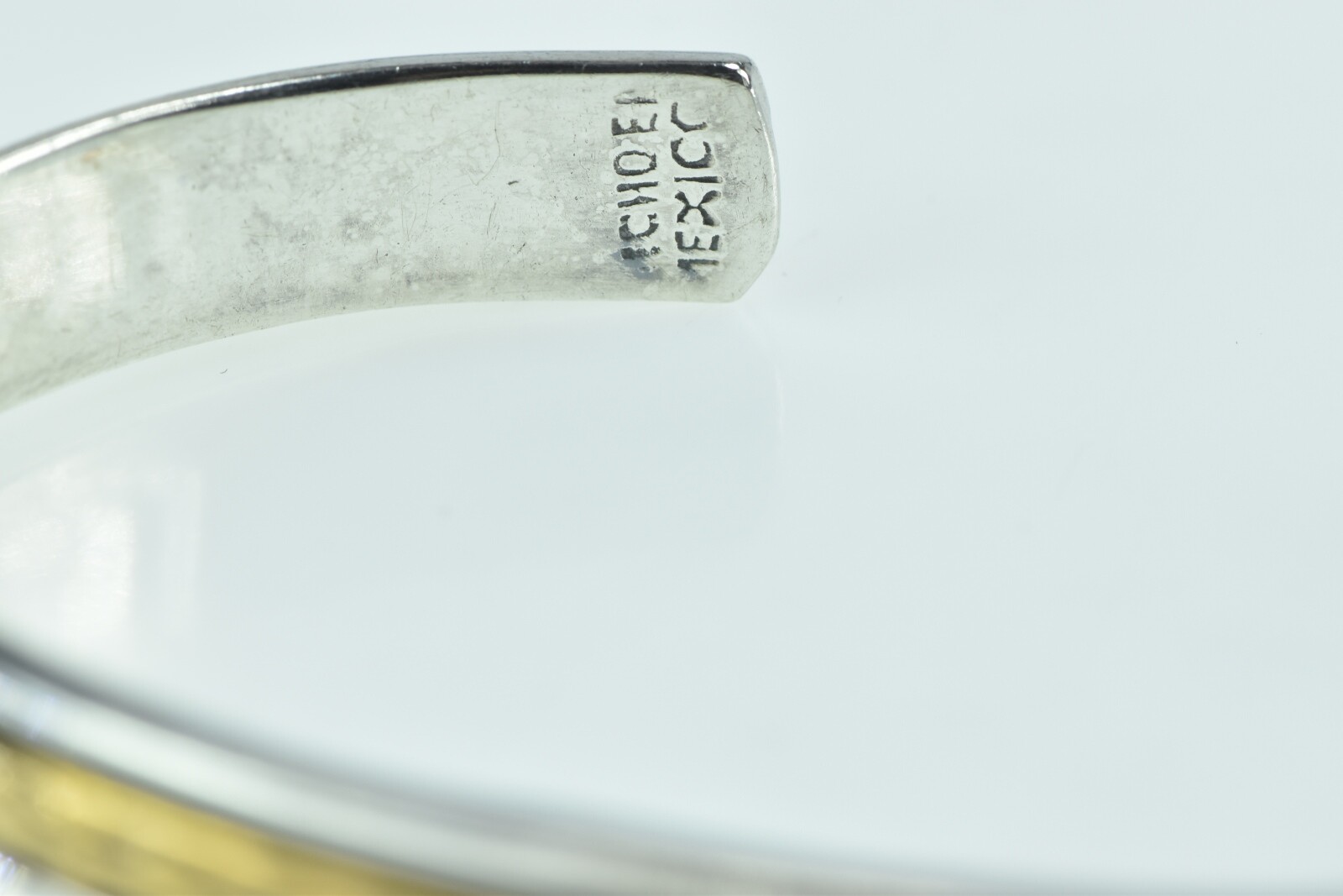 Sterling Silver Bronze Accent Leaf Pattern Statem… - image 3