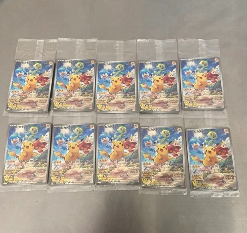 【10 Set】 Pikachu 001/SV-P Pokemon Card Japanese Scarlet Violet PROMO Sealed MINT