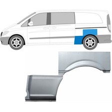 Für Mercedes Vito W639 03-14 Lang 2x Radlauf Reparaturblech Kotflügel / Links Für Mercedes Vito W639 03-14 Lang 2x Radlauf Reparaturblech Kotflügel / Links