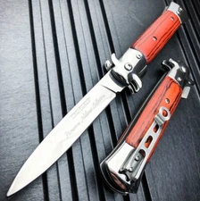 9" TAC FORCE Italian Milano Stiletto Tactical Spring Open Assisted Pocket Knife