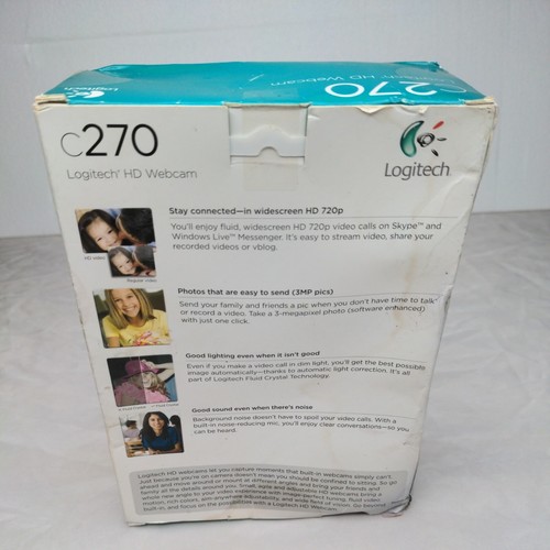 Logitech C270 HD Webcam - New & Sealed, Box Damaged - Picture 2 of 2