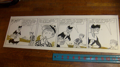 GRANDMA ORIGINAL DAILY STRIP ART: 11-9 1962 CHARLES KUHN