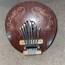 Kalimba Thumb Piano Coconut & Wood 7 Key Beautiful Sound Made In Indonesia