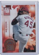 2015 Panini Elite Legends of the Fall Bob Gibson #6 St Louis Cardinals  