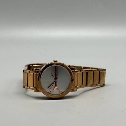 BCBG Maxaria Watch Women Rose Gold Tone Silver Dial Water Resistant New Battery - Picture 5 of 11