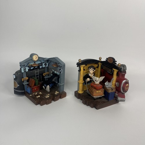 Harry Potter Bookends Platform 9 3/4 Hogwarts Express Warner Bros Studio 2000