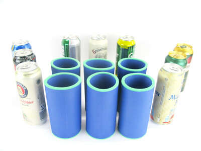 6er Set Neopren-Dosenkühler Für 0,5l Bierdosen – Supereinfach Ein- Und Rauszunehmen, Extra Dickes 5-6 Mm Neopren Für Längere Kühlung